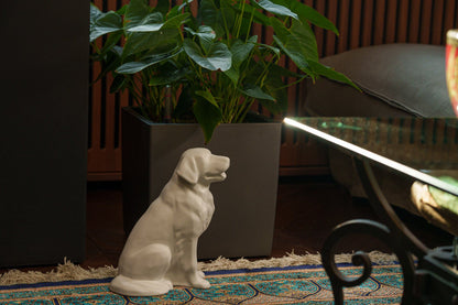 Golden Retriever Pet Urn - White Matte | Ceramic Dog Urn - Pulvis Art Urns