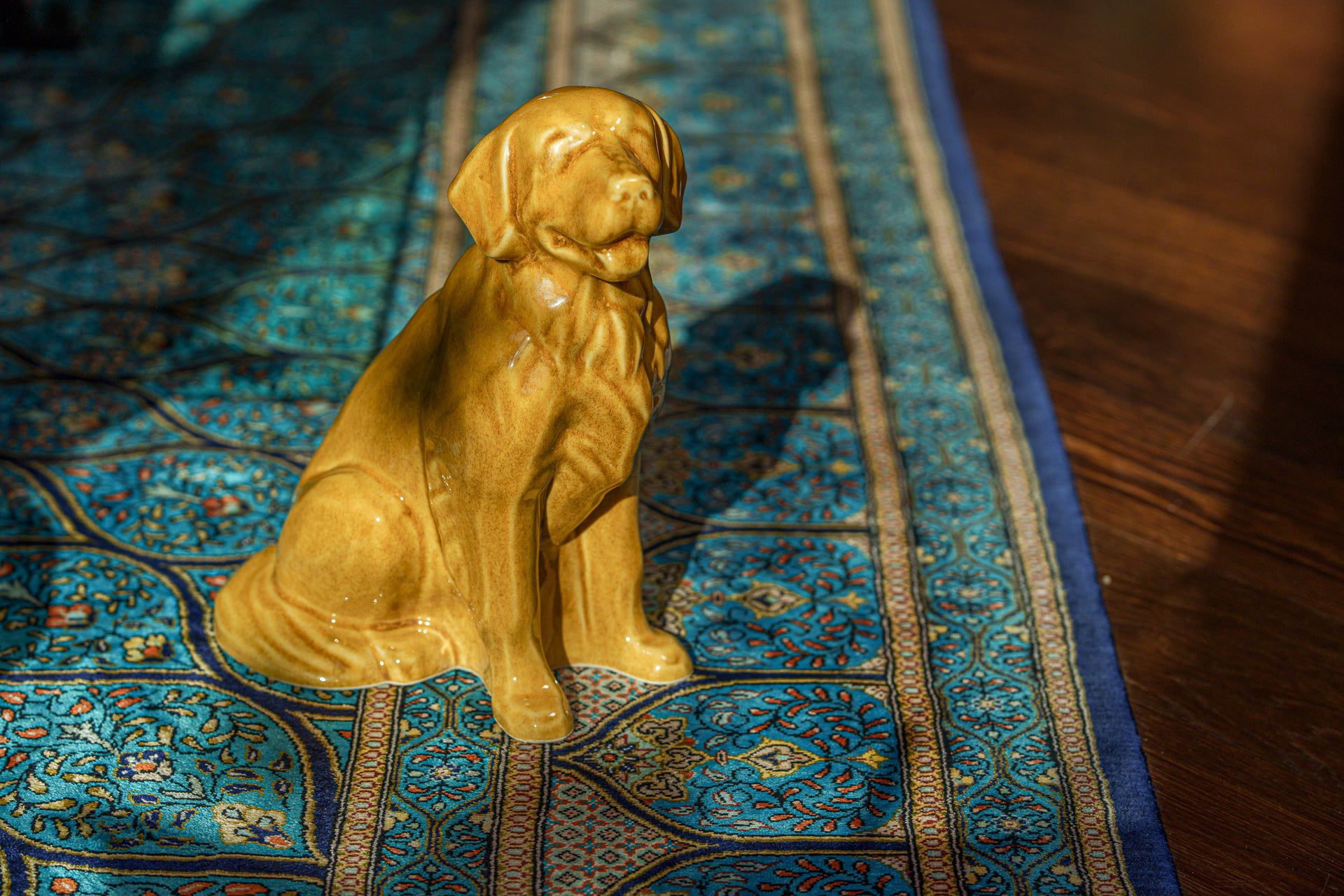 Golden Retriever Pet Urn - Yellow | Ceramic Dog Urn - Pulvis Art Urns