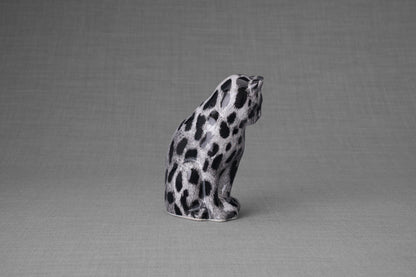 HydroGraphics Mini Pet Urn "Neko" | Spotted White | Ceramic - Pulvis Art Urns