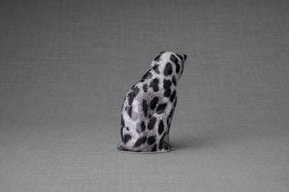 HydroGraphics Mini Pet Urn "Neko" | Spotted White | Ceramic - Pulvis Art Urns