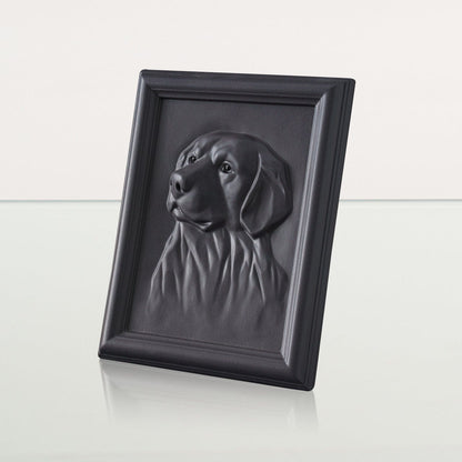 Labrador Pet Urn for Ashes - Dark Matte | Ceramic | Handmade Pet Urn - Pulvis Art Urns
