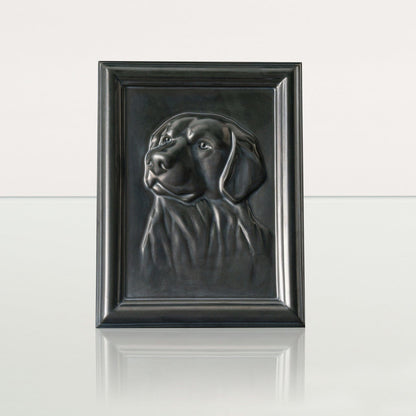 Labrador Pet Urn for Ashes - Dark Matte | Ceramic | Handmade Pet Urn - Pulvis Art Urns