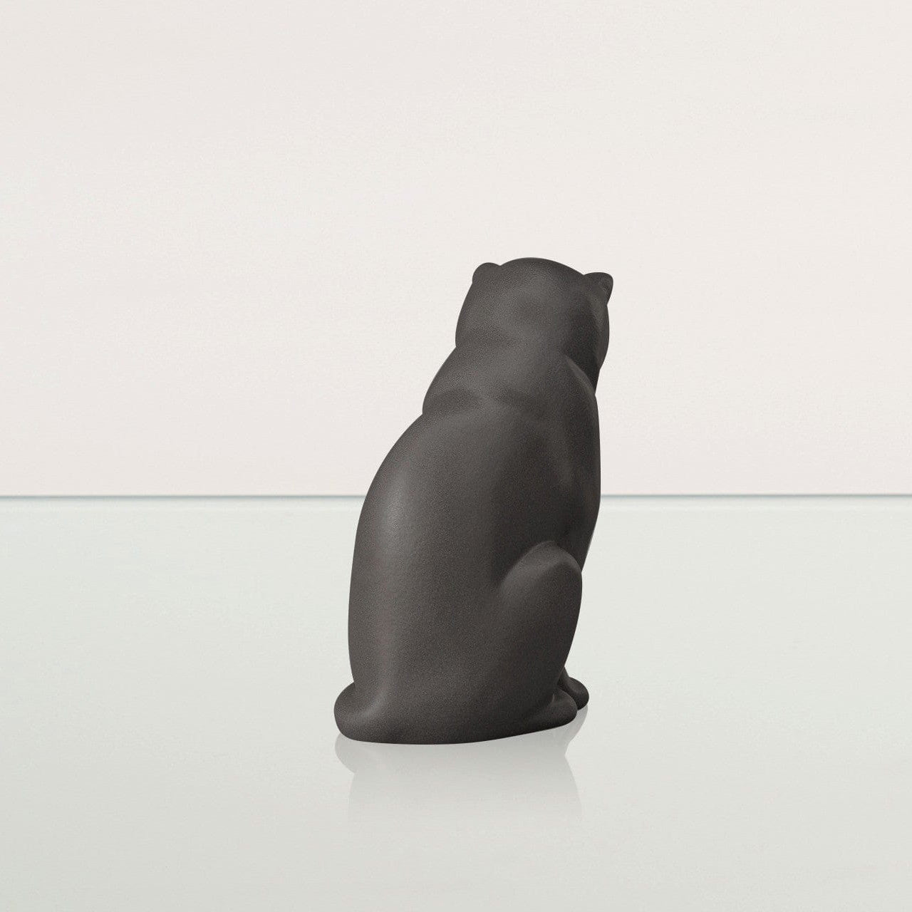 Mini Pet Urn for Ashes Neko - Gray Matte | Ceramic | Handmade Cat Urn - Pulvis Art Urns