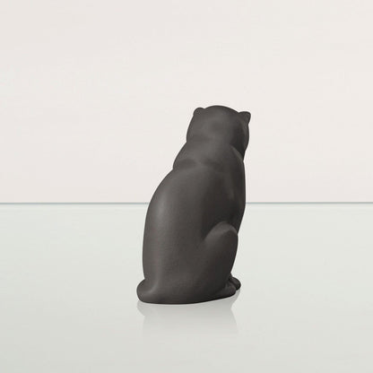 Mini Pet Urn for Ashes Neko - Gray Matte | Ceramic | Handmade Cat Urn - Pulvis Art Urns