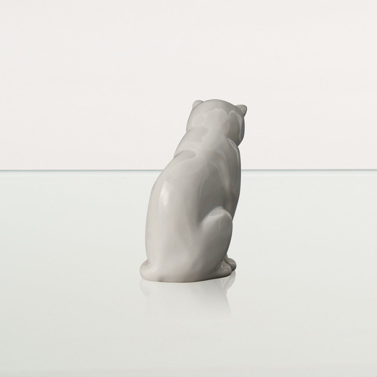 Mini Pet Urn for Ashes Neko - White | Ceramic | Handmade Cat Urn - Pulvis Art Urns