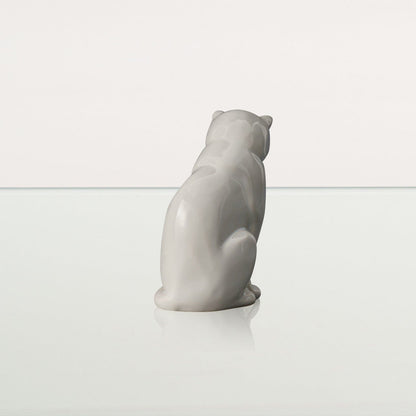 Mini Pet Urn for Ashes Neko - White | Ceramic | Handmade Cat Urn - Pulvis Art Urns