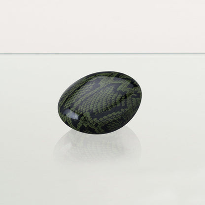 Mini Reptile Urn - Dark Green | Ceramic | HydroGraphics - Pulvis Art Urns