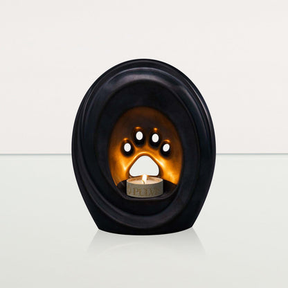 Paw Pet Urn for Ashes - Dark Matte | Ceramic | Handmade Pet Urn - Pulvis Art Urns