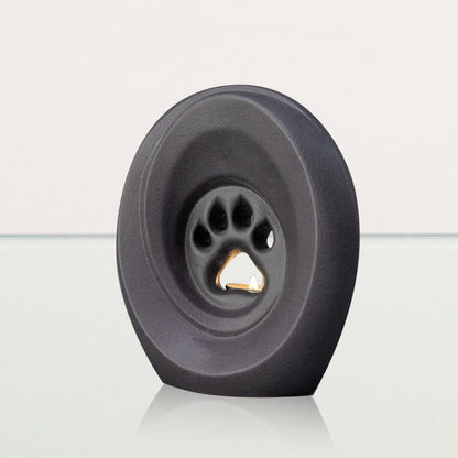Paw Pet Urn for Ashes - Grey Matte | Ceramic | Handmade - Pulvis Art Urns