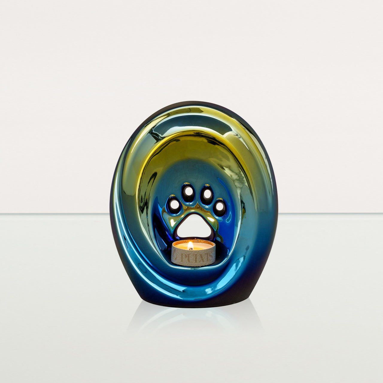 Paw Pet Urn for Ashes - Titanized | Ceramic | Handmade Pet Urn - Pulvis Art Urns