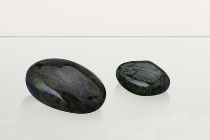 Reptile Pet Urn - Dark Green | Ceramic | HydroGraphics - Pulvis Art Urns