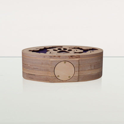 Sky Paw Cremation Urn - Plywood | Handmade Pet Urn - Pulvis Art Urns