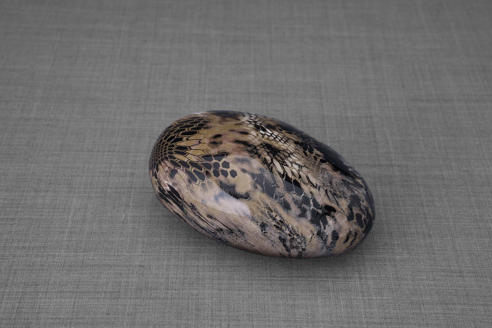 Snake Pet Urn - Beige | Ceramic | HydroGraphics - Pulvis Art Urns