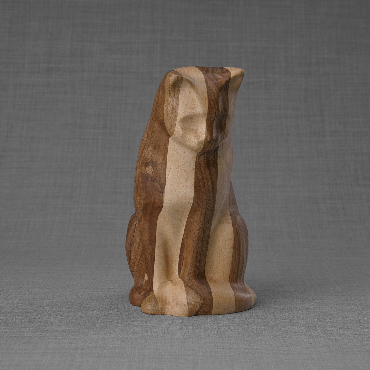 Wooden Pet Urn "Neko" - Pet Crematon Urn | Handmade - Pulvis Art Urns
