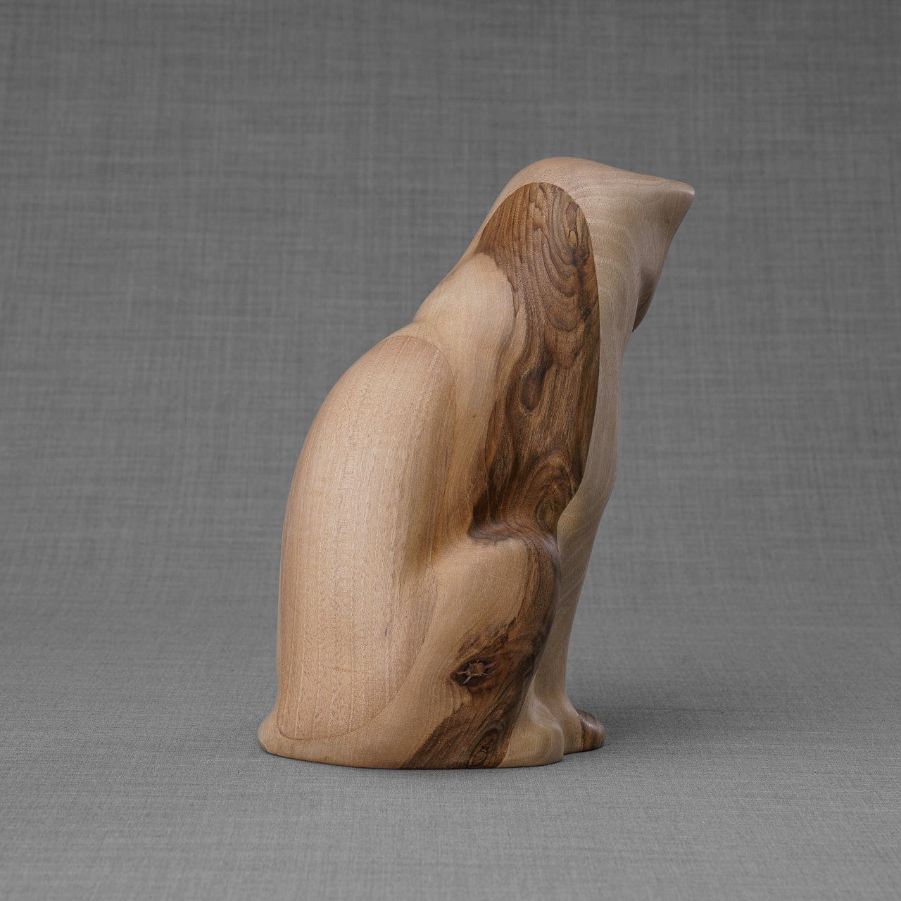 Wooden Pet Urn "Neko" - Pet Crematon Urn | Handmade - Pulvis Art Urns