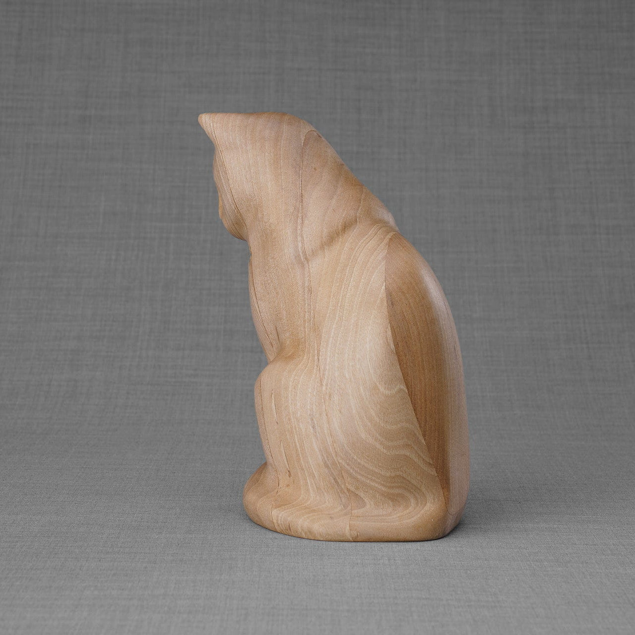 Wooden Pet Urn "Neko" - Pet Crematon Urn | Handmade - Pulvis Art Urns