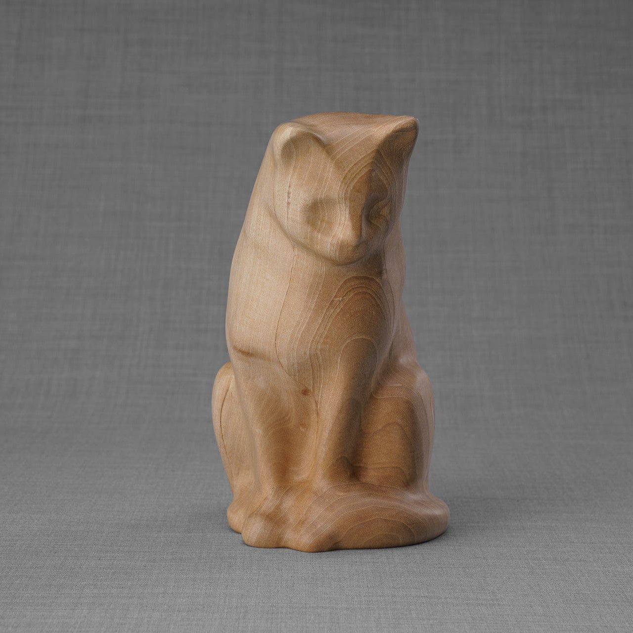 Wooden Pet Urn "Neko" - Pet Crematon Urn | Handmade - Pulvis Art Urns