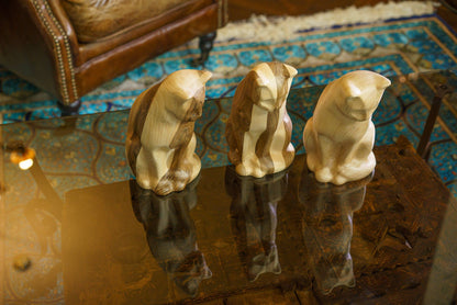 Wooden Pet Urn "Neko" - Pet Crematon Urn | Handmade - Pulvis Art Urns
