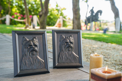Yorkie Pet Urn - Dark Matte | Ceramic | Handmade - Pulvis Art Urns