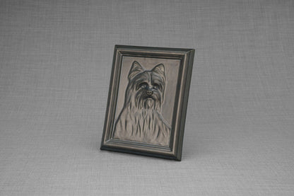 Yorkie Pet Urn - Dark Matte | Ceramic | Handmade - Pulvis Art Urns