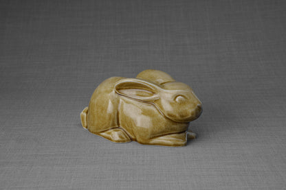 Bunny Memorial Bundle - 4 Pieces - Portrait | Urn | Nameplate Holder | Scented Candle - Pulvis Art Urns